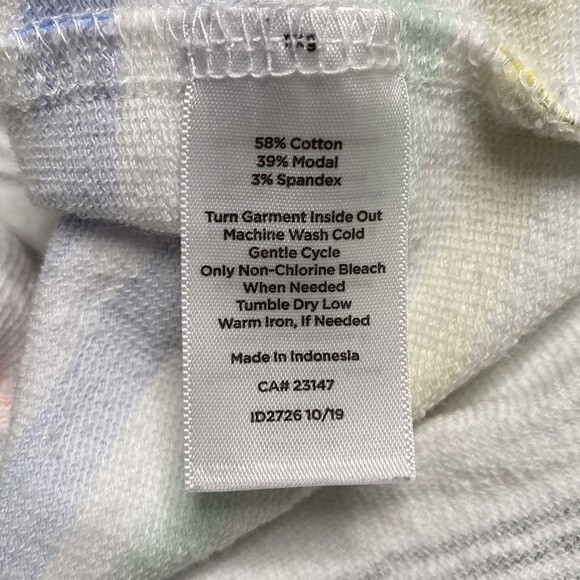 Talbots T by Talbots Striped Slub French Terry Pullover Sweater Top Long Sleeve - Picture 11 of 16